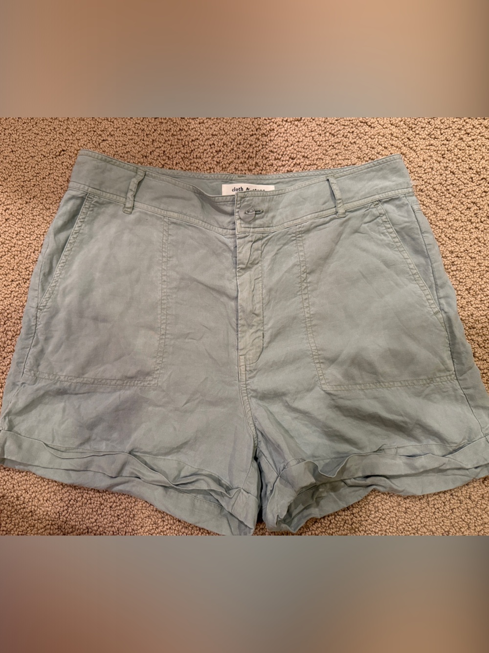 Anthropologie Light Blue Women's Casual Pocket shorts